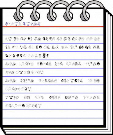 Woman Faces Regular animated font preview