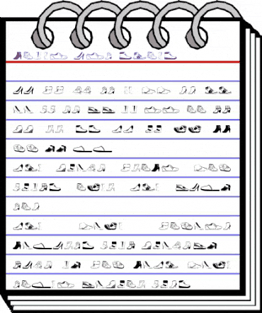 Women And Shoes Regular animated font preview