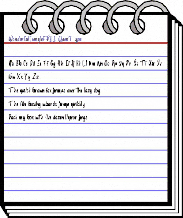 Wonderful Jungle FREE Regular animated font preview