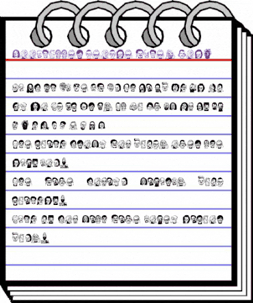 woodcutter people faces vol2 Regular animated font preview