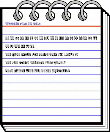 Wooden Planks Bold animated font preview