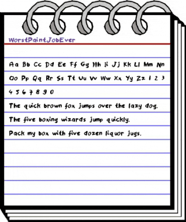 WorstPaintJobEver Medium animated font preview