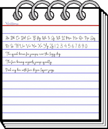 Writterose Regular animated font preview