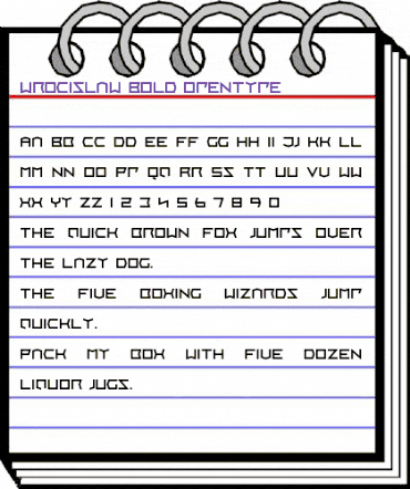 Wrocislaw Normal animated font preview