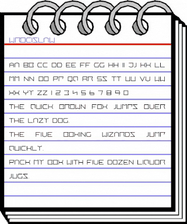 Wrocislaw Normal animated font preview