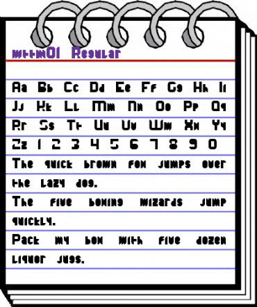 wttm#01 Regular animated font preview