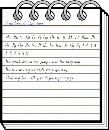 Wunderlust Regular animated font preview Wunderlust Regular animated font preview