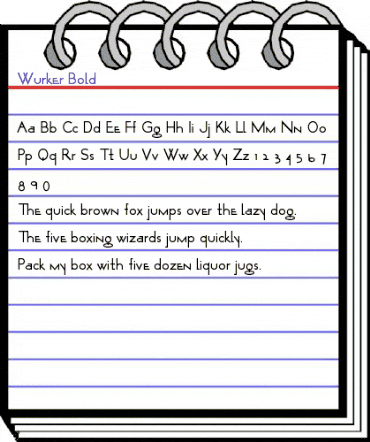 Wurker Bold animated font preview