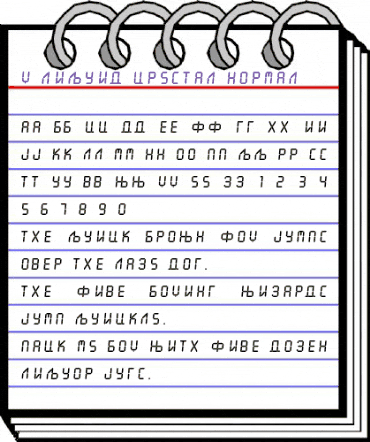 X_Liquid Crystal Normal animated font preview