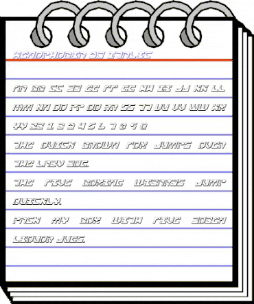 Xenophobia 3D Italic 3D Italic animated font preview Xenophobia 3D Italic 3D Italic animated font preview