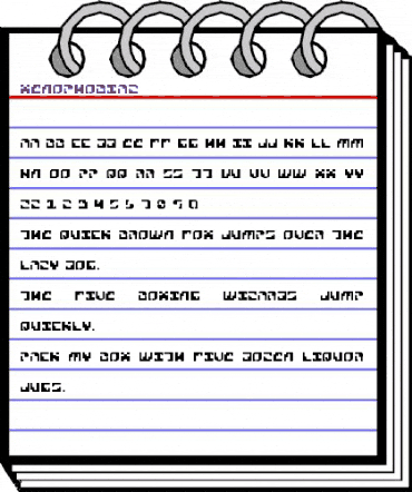 Xenophobia2 Regular animated font preview