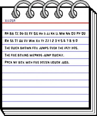 Xilosa Xilosa animated font preview