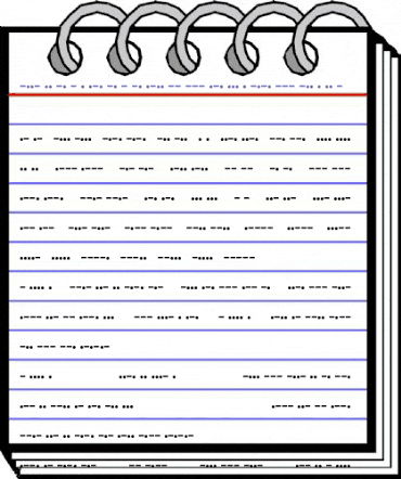 XInterntnlMorseCodeIT Regular animated font preview