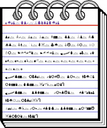 Xmas tfb Christmas Regular animated font preview