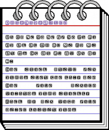 XmasCapsRound Regular animated font preview