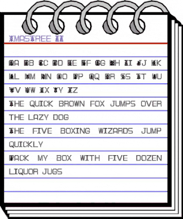 XmasTree II Regular animated font preview XmasTree II Regular animated font preview