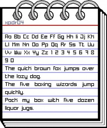 xpdr04 Regular animated font preview