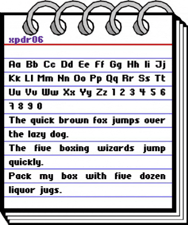 xpdr06 Regular animated font preview