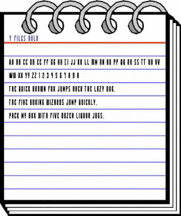 Y-Files Bold Bold animated font preview