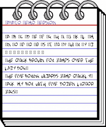 Yavato Demo Version Regular animated font preview