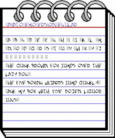 Yavato Demo Version Regular animated font preview