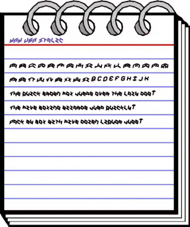 YAY USA Italic Italic animated font preview