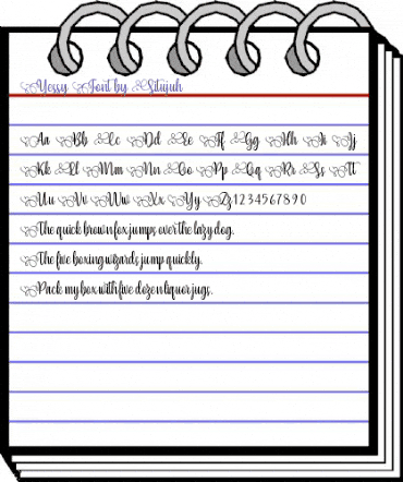 Yessy Regular animated font preview Yessy Regular animated font preview