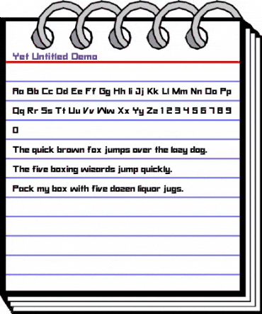 Yet Untitled Demo Regular animated font preview