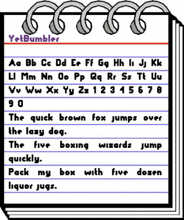 YetBumbler Medium animated font preview