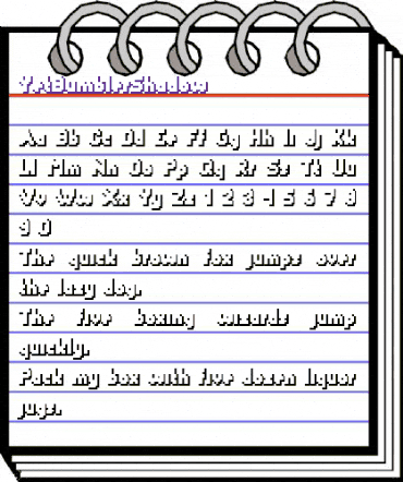 YetBumblerShadow Medium animated font preview