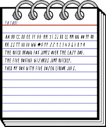 Yo Lobi Regular animated font preview
