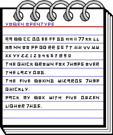 yoben Regular animated font preview