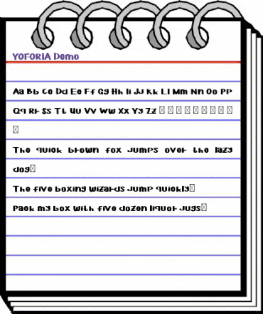 YOFORIA  Demo Regular animated font preview