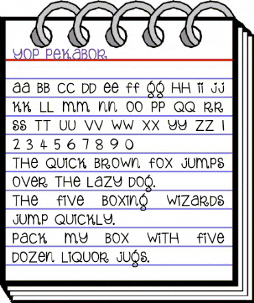 Yop_Pekabor 
 animated font preview