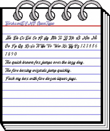 Yorkson DEMO Regular animated font preview