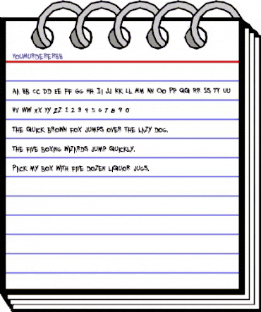 YouMurderer BB Regular animated font preview