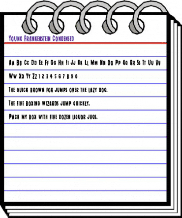 Young Frankenstein Condensed Condensed animated font preview Young Frankenstein Condensed Condensed animated font preview