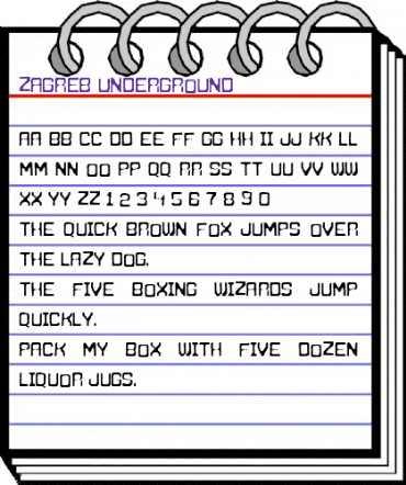 [Zagreb Underground] Regular animated font preview
