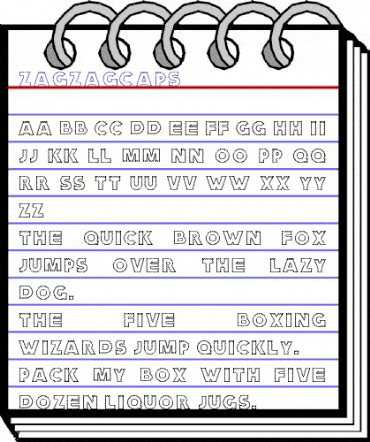 ZagzagCaps Regular animated font preview