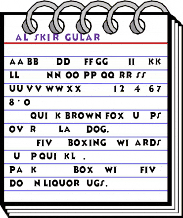 Zaleski Regular animated font preview