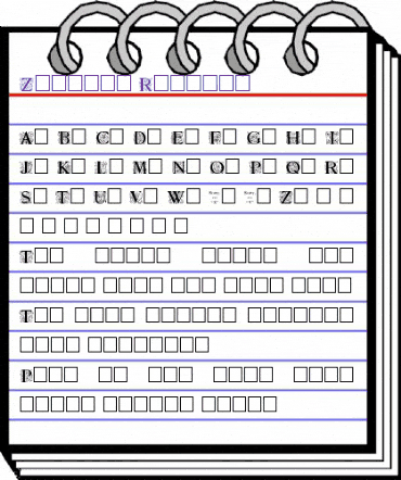 Zallman Regular animated font preview