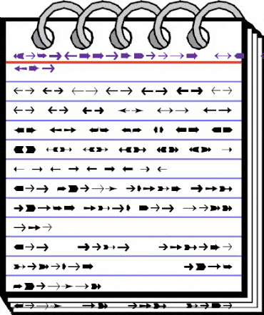 ZapfEssentials LT ArrowsOne Regular animated font preview