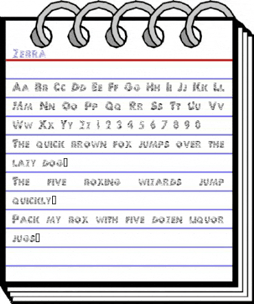 Zebra Regular animated font preview