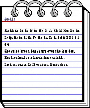 Zechin Normal animated font preview