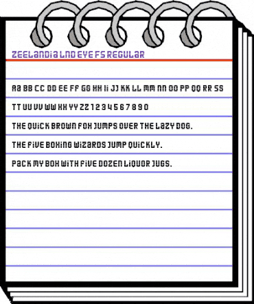 zeelandia lnd eYe/FS Regular animated font preview