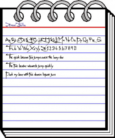 Zenzai Itacha Regular animated font preview
