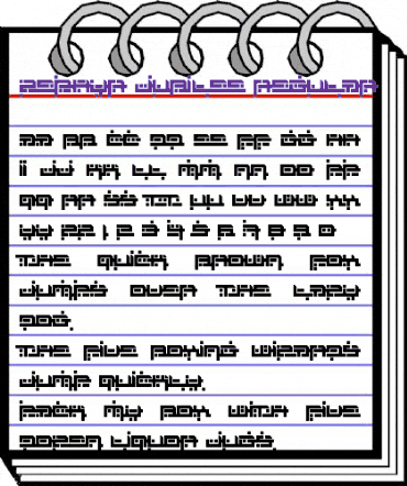 Zephyr Jubilee Regular animated font preview