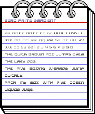 Zero Prime Gradient Regular animated font preview Zero Prime Gradient Regular animated font preview