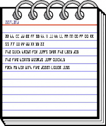 zetland Regular animated font preview