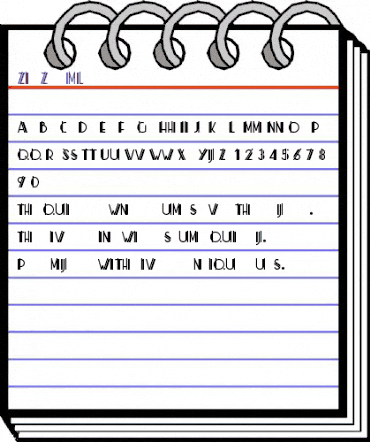 Zig Zag ML Regular animated font preview